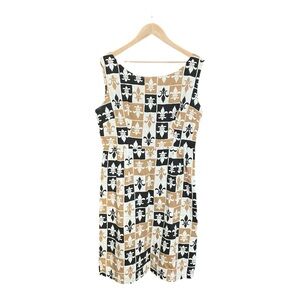 Trashy Diva Fleur de Lis Audrey Sheath Dress - Size 14